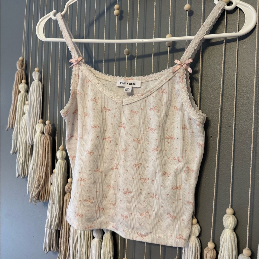Pink Rose Light Pink Floral Camisole